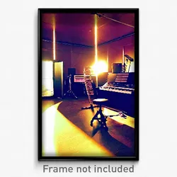 Pixel Art Poster - Nice Music Studio (8 Bit Psychedelic Trippy Video Game Print)