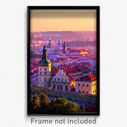 Pixel Art Poster - Villainous Prague (8 Bit Psychedelic Trippy Video Game Print)