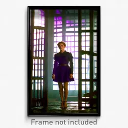 Pixel Art Poster - Violet Stockade (8 Bit Psychedelic Trippy Video Game Print)