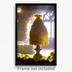 Pixel Art Poster - Plush Granary (8 Bit Psychedelic Trippy Video Game Print)