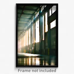 Pixel Art Poster - Silent Warehouse (8 Bit Psychedelic Trippy Video Game Print)