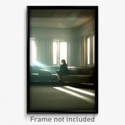 Pixel Art Poster - Long Couch (8 Bit Psychedelic Trippy Weird Video Game Print)