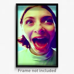 Pixel Art Poster - Nifty Mouth (8 Bit Psychedelic Trippy Weird Video Game Print)