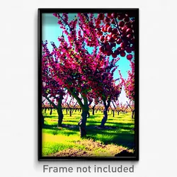 Pixel Art Poster - Complicated Orchard (8 Bit Psychedelic Video Game Print)