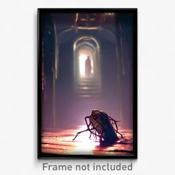 Pixel Art Poster - Webbed Hospice (8 Bit Psychedelic Trippy Video Game Print)