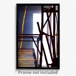 Pixel Art Poster - Unimaginable Ladder (8 Bit Psychedelic Video Game Print)