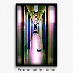 Pixel Art Poster - Empty Tube (8 Bit Psychedelic Trippy Weird Video Game Print)
