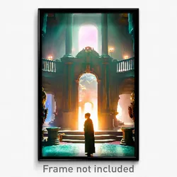 Pixel Art Poster - Wonderful Lair (8 Bit Psychedelic Trippy Video Game Print)