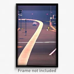 Pixel Art Poster - Faraway Intersection (8 Bit Psychedelic Video Game Print)