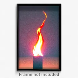 Pixel Art Poster - Unknown Flame (8 Bit Psychedelic Trippy Video Game Print)