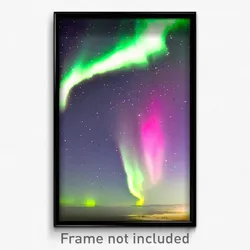 Pixel Art Poster - Clear Aurora (8 Bit Psychedelic Trippy Video Game Print)