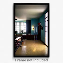 Pixel Art Poster - Basic Den (8 Bit Psychedelic Trippy Weird Video Game Print)