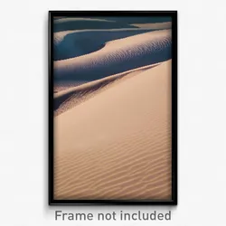 Pixel Art Poster - Oval Dunes (8 Bit Psychedelic Trippy Weird Video Game Print)
