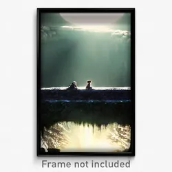 Pixel Art Poster - Creepy Ledge (8 Bit Psychedelic Trippy Video Game Print)