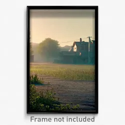 Pixel Art Poster - Deserted Commune (8 Bit Psychedelic Trippy Video Game Print)