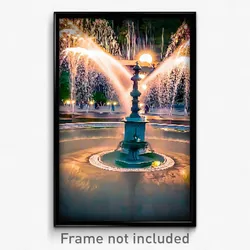 Pixel Art Poster - Meager Fountain (8 Bit Psychedelic Trippy Video Game Print)