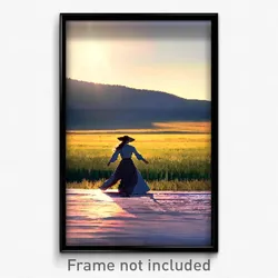 Pixel Art Poster - Treasured Prairie (8 Bit Psychedelic Trippy Video Game Print)