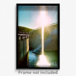 Pixel Art Poster - Neat Dam (8 Bit Psychedelic Trippy Weird Video Game Print)