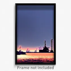 Pixel Art Poster - Barren Port (8 Bit Psychedelic Trippy Weird Video Game Print)