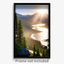 Pixel Art Poster - Big Wilderness (8 Bit Psychedelic Trippy Video Game Print)