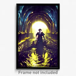 Pixel Art Poster - Zealous Sewer (8 Bit Psychedelic Trippy Video Game Print)