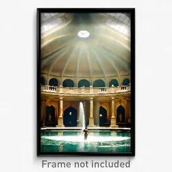 Pixel Art Poster - Monumental Baths (8 Bit Psychedelic Trippy Video Game Print)