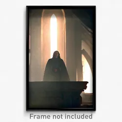 Pixel Art Poster - Haunting Sanctum (8 Bit Psychedelic Trippy Video Game Print)