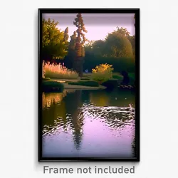 Pixel Art Poster - Average Pond (8 Bit Psychedelic Trippy Video Game Print)