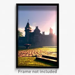 Pixel Art Poster - Complicated Demesne (8 Bit Psychedelic Video Game Print)