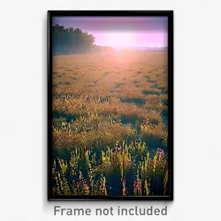 Pixel Art Poster - Empty Meadow (8 Bit Psychedelic Trippy Video Game Print)