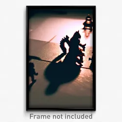 Pixel Art Poster - Shadowy Board Game (8 Bit Psychedelic Video Game Print)