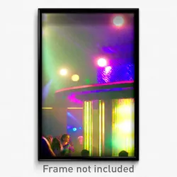 Pixel Art Poster - Musty Discotheque (8 Bit Psychedelic Trippy Video Game Print)
