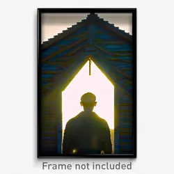Pixel Art Poster - Acidic Gable (8 Bit Psychedelic Trippy Video Game Print)