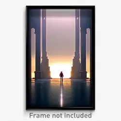 Pixel Art Poster - Gregarious Heights (8 Bit Psychedelic Video Game Print)