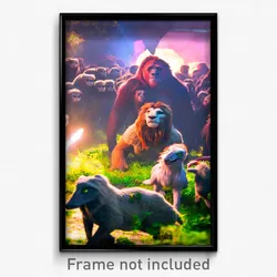 Pixel Art Poster - Thick Menagerie (8 Bit Psychedelic Trippy Video Game Print)