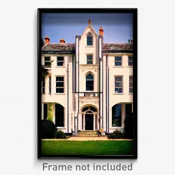 Pixel Art Poster - Unique Rectory (8 Bit Psychedelic Trippy Video Game Print)
