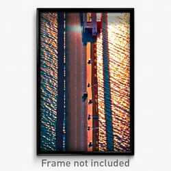 Pixel Art Poster - Standard Jetty (8 Bit Psychedelic Trippy Video Game Print)