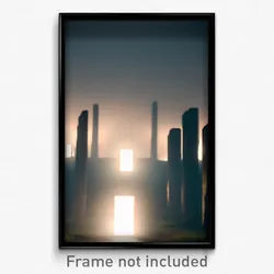 Pixel Art Poster - Dim Henge (8 Bit Psychedelic Trippy Weird Video Game Print)