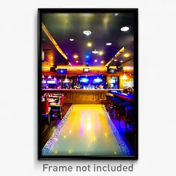 Pixel Art Poster - Buzzing Bar (8 Bit Psychedelic Trippy Weird Video Game Print)