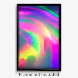 Pixel Art Poster - Multicolored Realm (8 Bit Psychedelic Video Game Print)