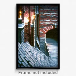 Pixel Art Poster - Unknown Brickyard (8 Bit Psychedelic Trippy Video Game Print)