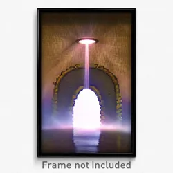 Pixel Art Poster - Insane Bolt Hole (8 Bit Psychedelic Trippy Video Game Print)