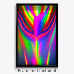 Pixel Art Poster - Multicolored Nation (8 Bit Psychedelic Video Game Print)