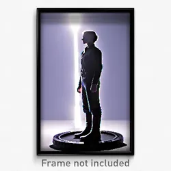 Pixel Art Poster - Realistic Stand (8 Bit Psychedelic Trippy Video Game Print)