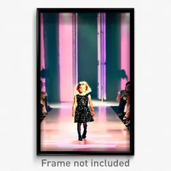 Pixel Art Poster - Little Catwalk (8 Bit Psychedelic Trippy Video Game Print)