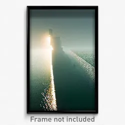 Pixel Art Poster - Modern Flood Plain (8 Bit Psychedelic Video Game Print)