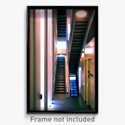 Pixel Art Poster - Electric Stair (8 Bit Psychedelic Trippy Video Game Print)