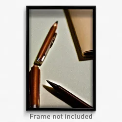 Pixel Art Poster - Brown Pen (8 Bit Psychedelic Trippy Weird Video Game Print)