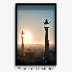 Pixel Art Poster - Terrific Savannah (8 Bit Psychedelic Trippy Video Game Print)