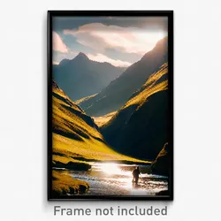Pixel Art Poster - Tremendous Fells (8 Bit Psychedelic Trippy Video Game Print)